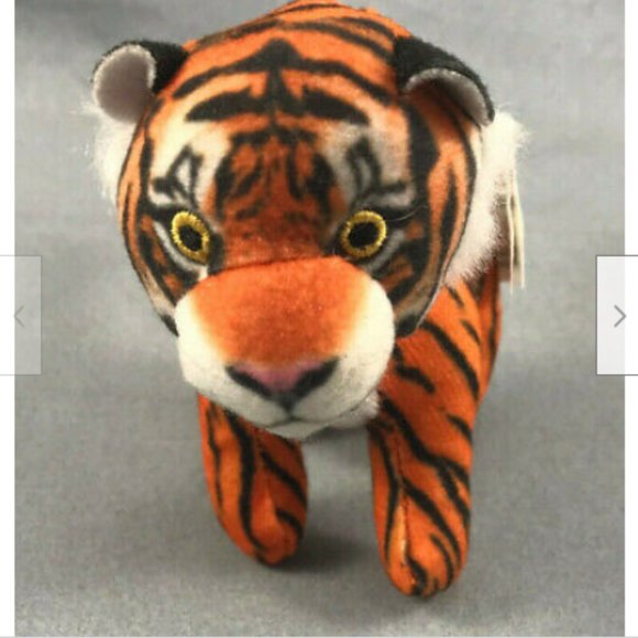 National Geographic Orange Tiger Mini Plush Animal 2018 McDonalds Happy Meal 4" - Picture 1 of 8